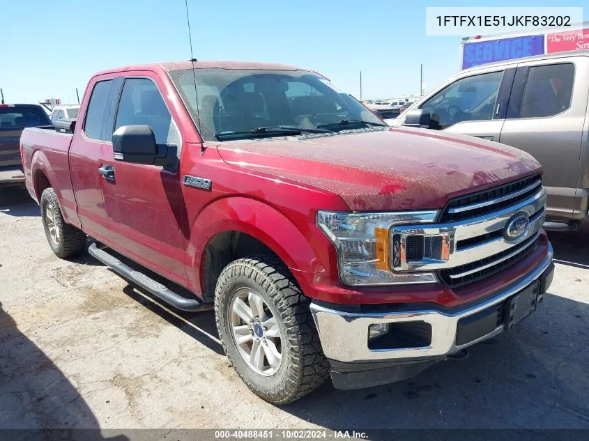 2018 Ford F-150 Xlt VIN: 1FTFX1E51JKF83202 Lot: 40488451