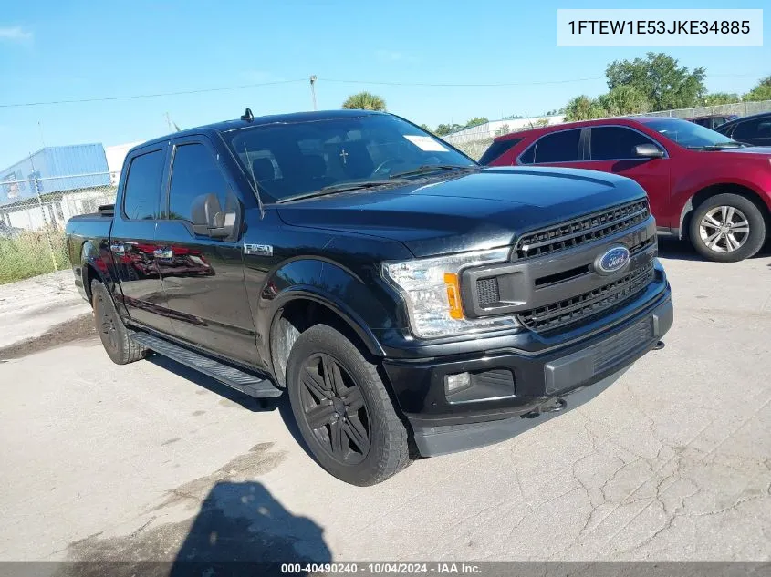 2018 Ford F-150 Xlt VIN: 1FTEW1E53JKE34885 Lot: 40490240