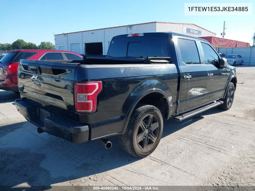 2018 Ford F-150 Xlt VIN: 1FTEW1E53JKE34885 Lot: 40490240