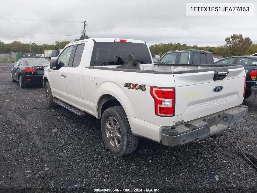 2018 Ford F-150 Xlt VIN: 1FTFX1E51JFA77863 Lot: 40490546