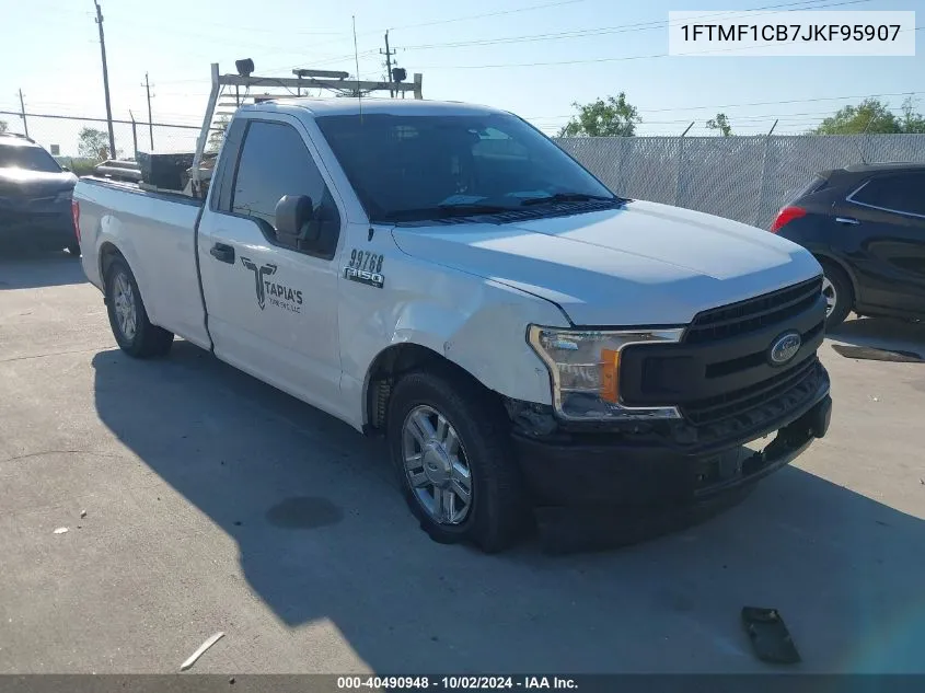 2018 Ford F-150 Xl VIN: 1FTMF1CB7JKF95907 Lot: 40490948