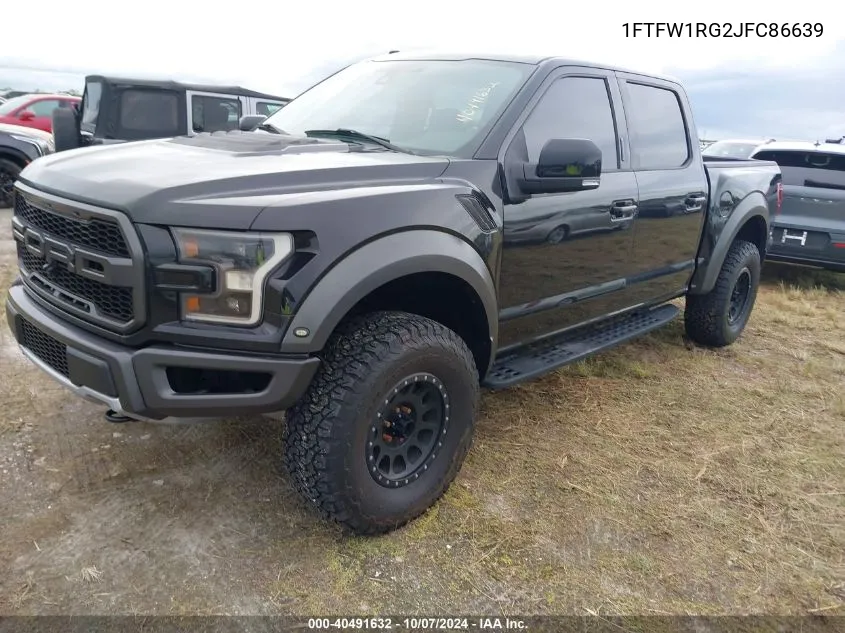 2018 Ford F-150 Raptor VIN: 1FTFW1RG2JFC86639 Lot: 40491632