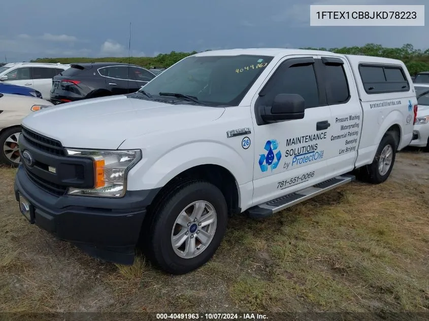 2018 Ford F-150 Xl VIN: 1FTEX1CB8JKD78223 Lot: 40491963