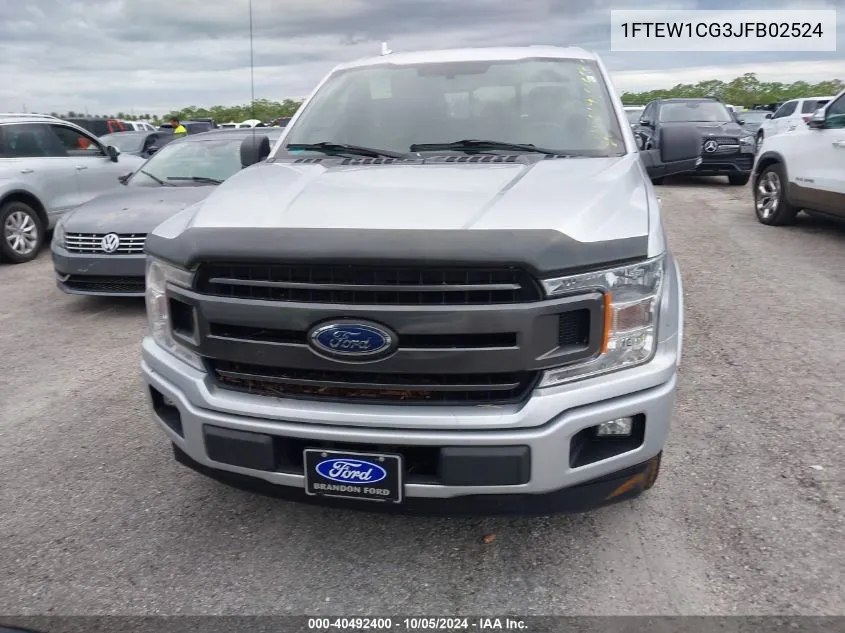 2018 Ford F-150 Xlt VIN: 1FTEW1CG3JFB02524 Lot: 40492400