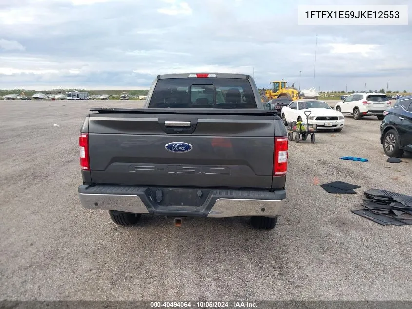 2018 Ford F150 Super Cab VIN: 1FTFX1E59JKE12553 Lot: 40494064