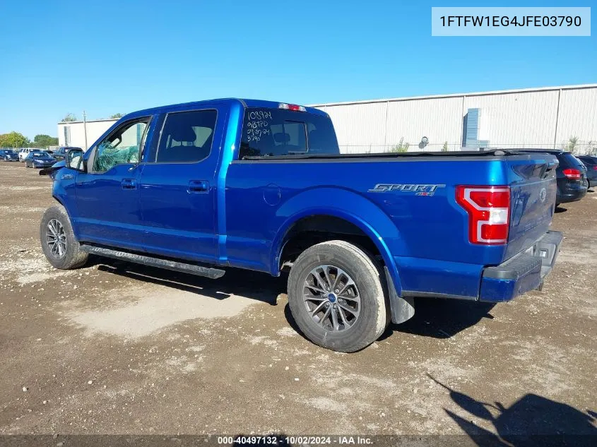 2018 Ford F-150 Xlt VIN: 1FTFW1EG4JFE03790 Lot: 40497132