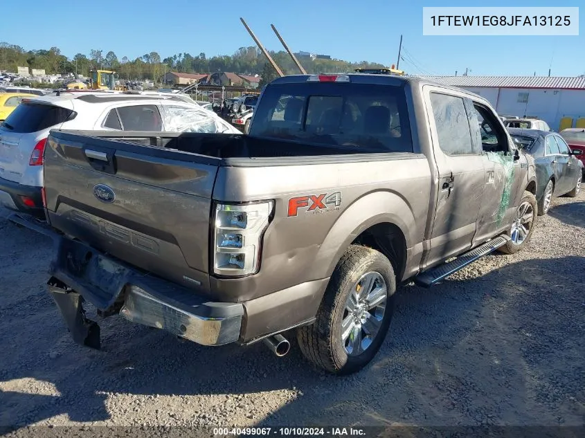 2018 Ford F-150 Xlt VIN: 1FTEW1EG8JFA13125 Lot: 40499067