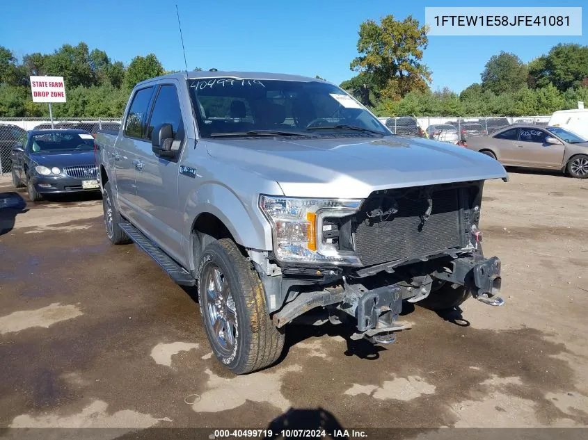 2018 Ford F-150 Xlt VIN: 1FTEW1E58JFE41081 Lot: 40499719