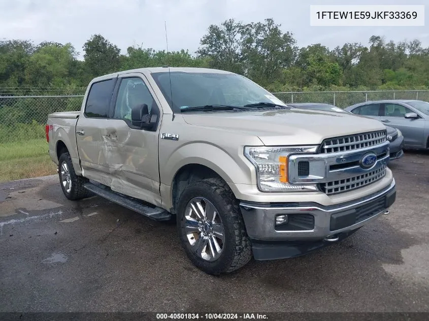 2018 Ford F-150 Xlt VIN: 1FTEW1E59JKF33369 Lot: 40501834