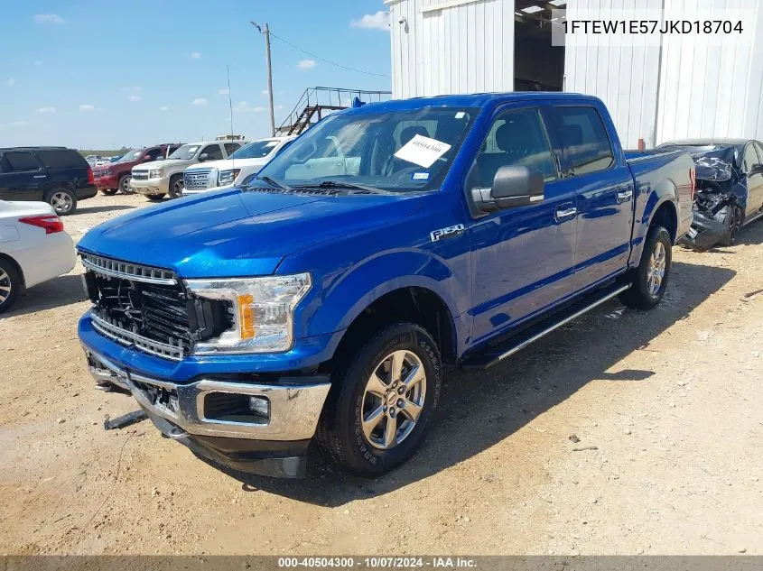 2018 Ford F-150 Xlt VIN: 1FTEW1E57JKD18704 Lot: 40504300