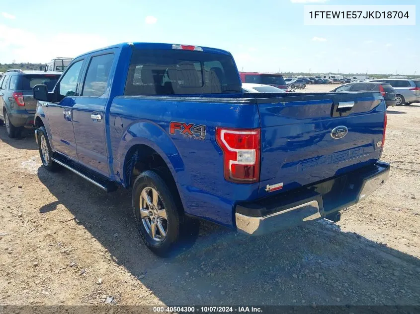 2018 Ford F-150 Xlt VIN: 1FTEW1E57JKD18704 Lot: 40504300