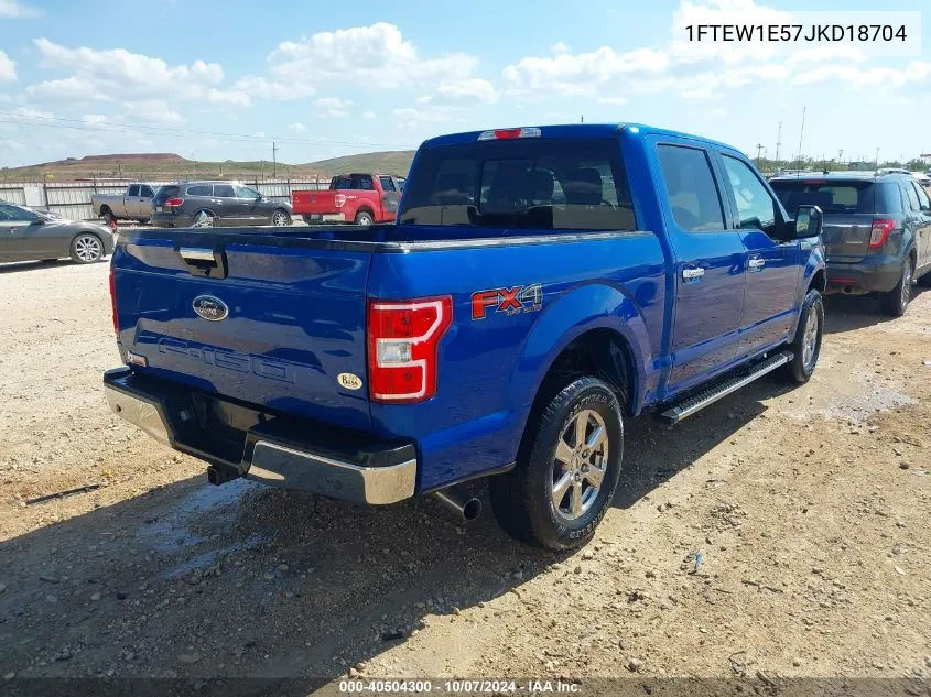 2018 Ford F-150 Xlt VIN: 1FTEW1E57JKD18704 Lot: 40504300