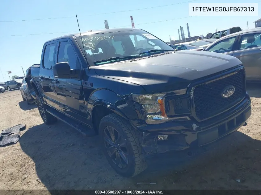 2018 Ford F-150 Xlt VIN: 1FTEW1EG0JFB67313 Lot: 40508297