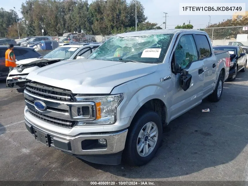 2018 Ford F150 Supercrew VIN: 1FTEW1CB6JKD84749 Lot: 40509120