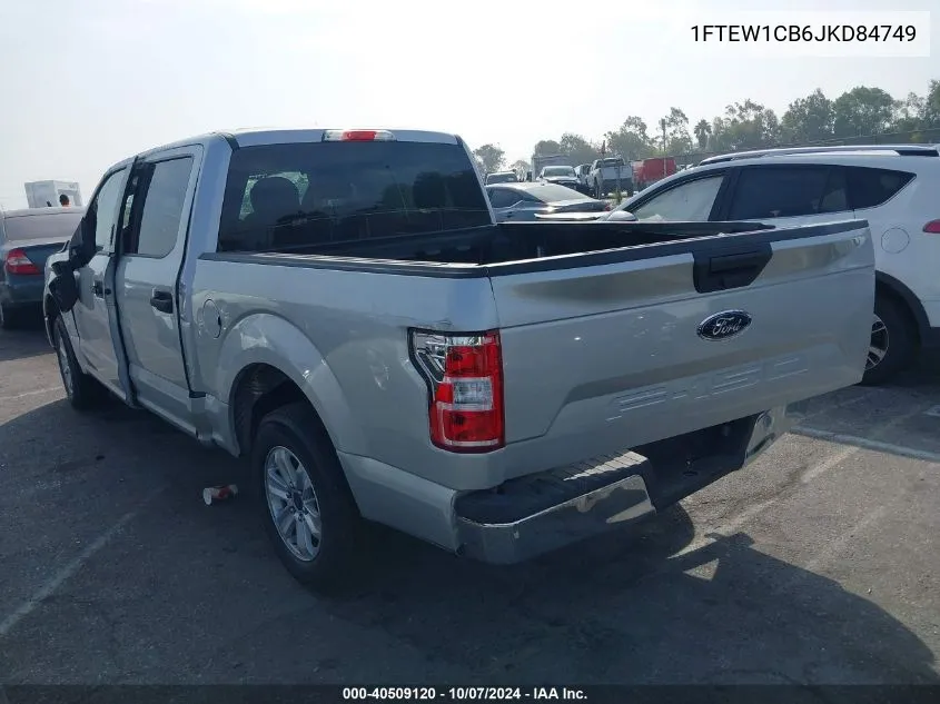 2018 Ford F150 Supercrew VIN: 1FTEW1CB6JKD84749 Lot: 40509120