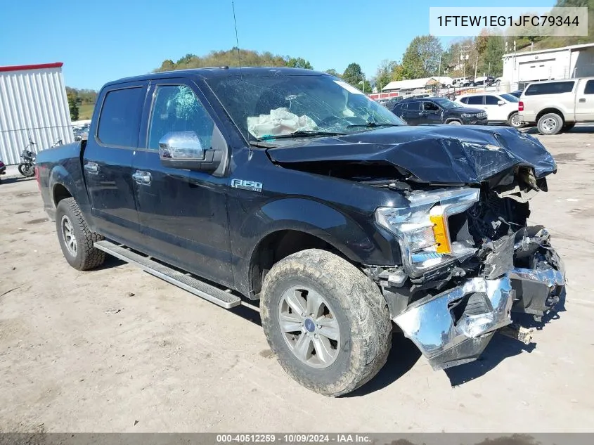 2018 Ford F-150 Xlt VIN: 1FTEW1EG1JFC79344 Lot: 40512259