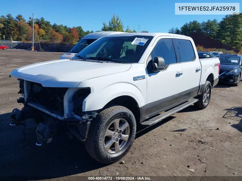 2018 Ford F-150 Xlt VIN: 1FTEW1E52JFA25978 Lot: 40514772