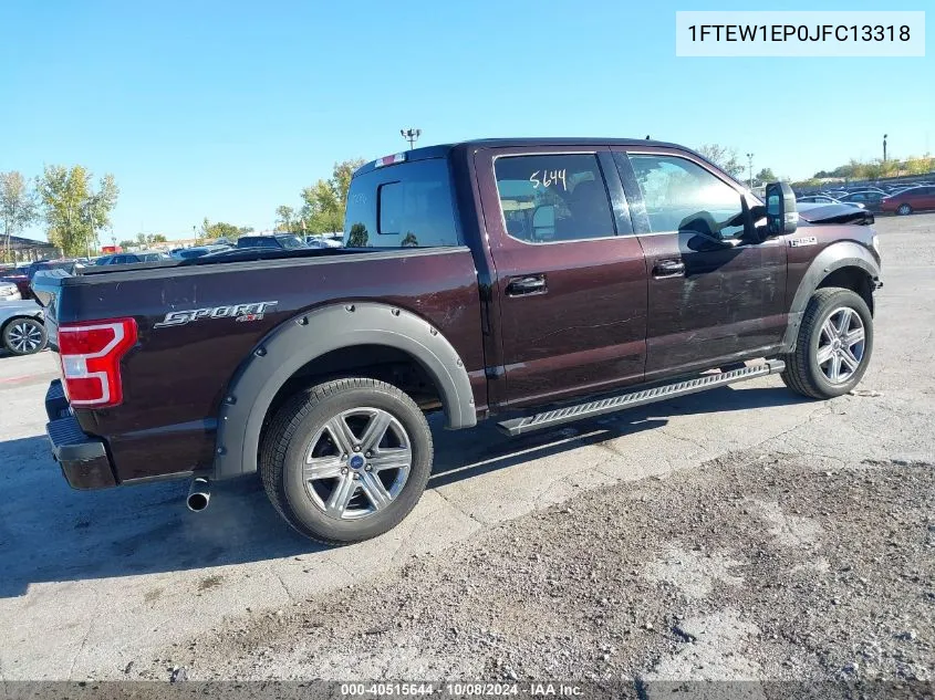 2018 Ford F-150 Xlt VIN: 1FTEW1EP0JFC13318 Lot: 40515644