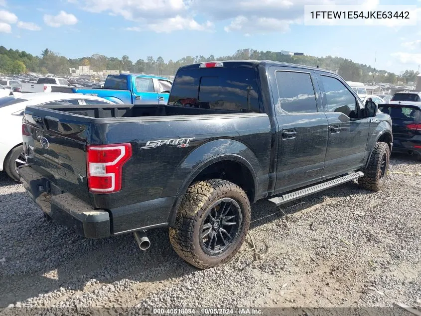 2018 Ford F-150 Xlt VIN: 1FTEW1E54JKE63442 Lot: 40518094