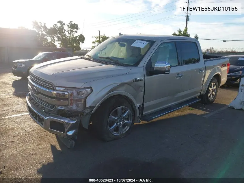 2018 Ford F-150 Lariat VIN: 1FTEW1E56JKD10156 Lot: 40520423