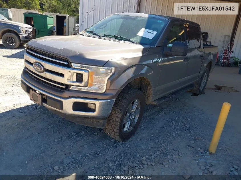 1FTEW1E5XJFA01542 2018 Ford F-150 Xlt