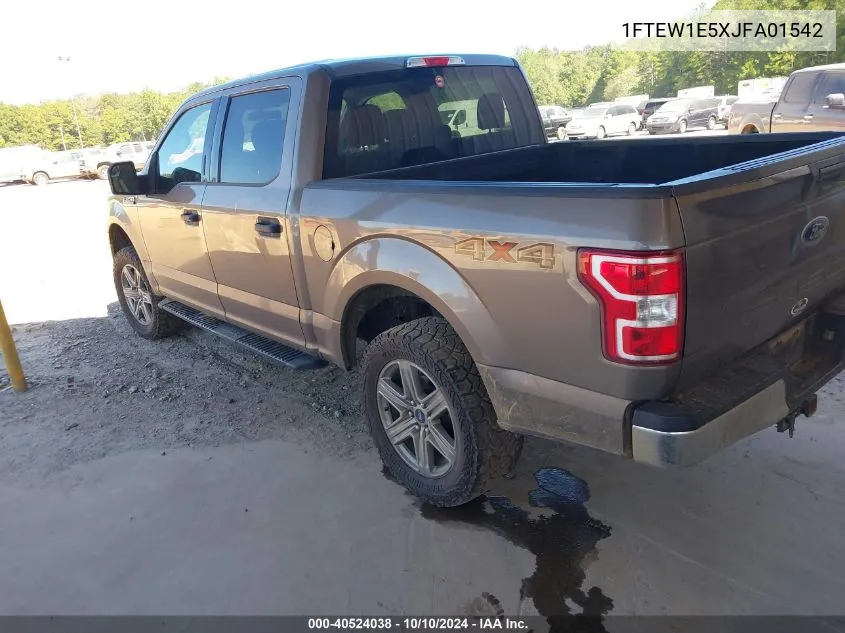 1FTEW1E5XJFA01542 2018 Ford F-150 Xlt