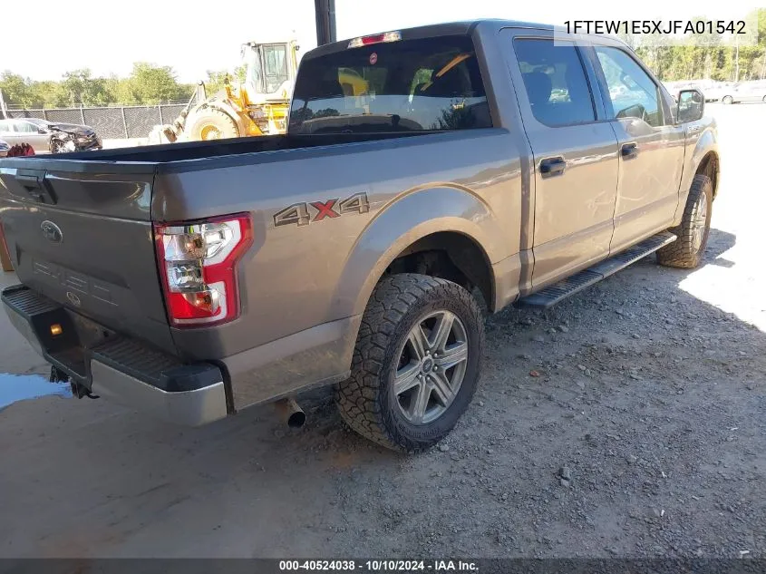 1FTEW1E5XJFA01542 2018 Ford F-150 Xlt