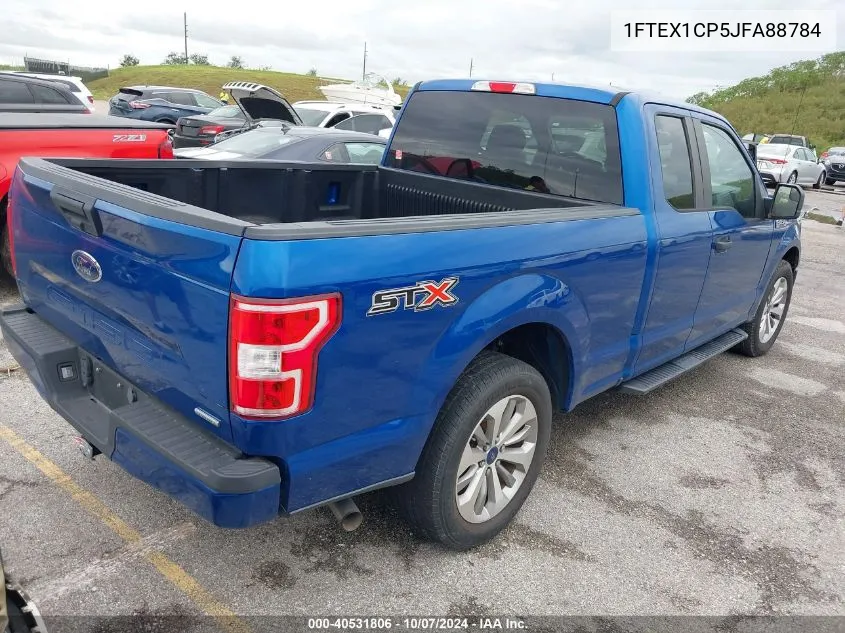 2018 Ford F-150 Xl VIN: 1FTEX1CP5JFA88784 Lot: 40531806