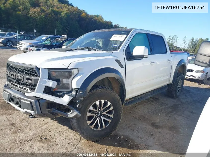 1FTFW1RG1JFA16754 2018 Ford F-150 Raptor