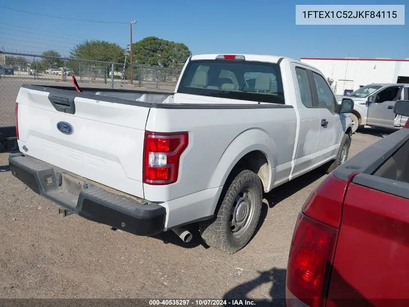 2018 Ford F-150 Xl VIN: 1FTEX1C52JKF84115 Lot: 40535297