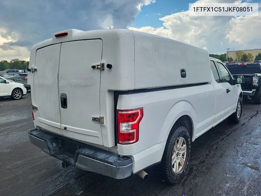 1FTFX1C51JKF08051 2018 Ford F-150 Xlt