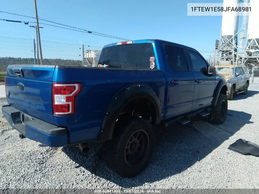 2018 Ford F-150 Xlt VIN: 1FTEW1E58JFA68981 Lot: 40541303