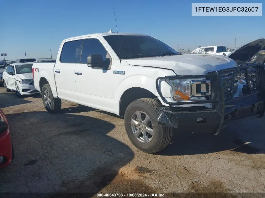 2018 Ford F-150 Supercrew VIN: 1FTEW1EG3JFC32607 Lot: 40543798