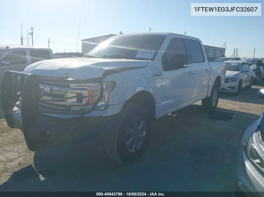 2018 Ford F-150 Supercrew VIN: 1FTEW1EG3JFC32607 Lot: 40543798