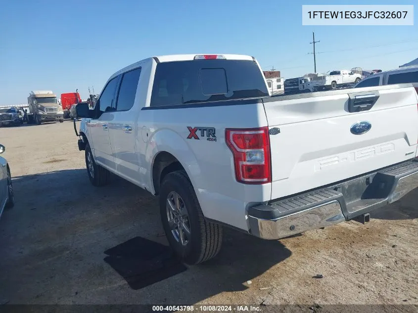 2018 Ford F-150 Supercrew VIN: 1FTEW1EG3JFC32607 Lot: 40543798