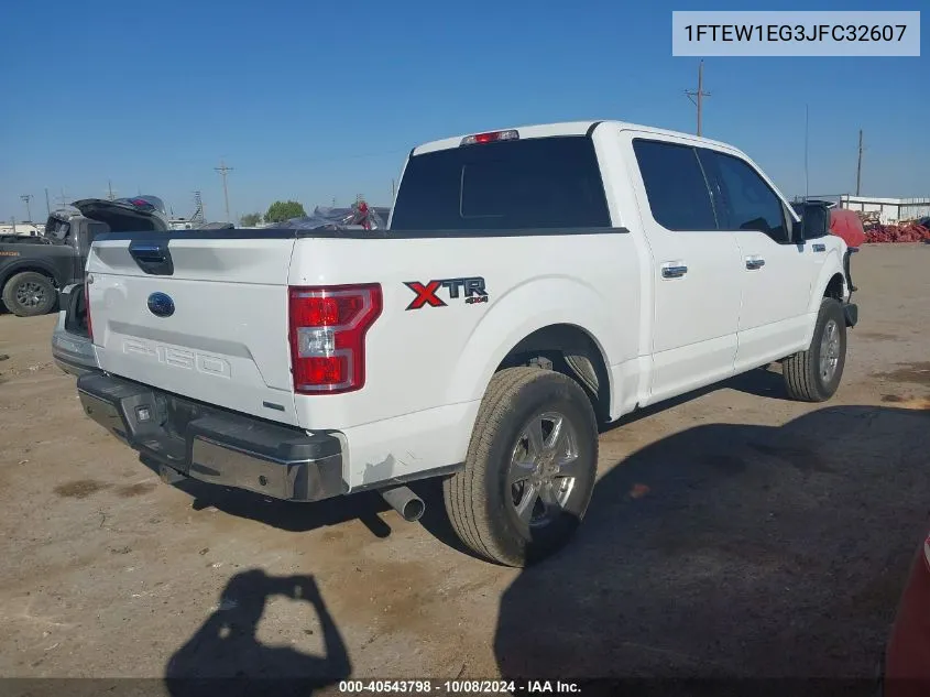 2018 Ford F-150 Supercrew VIN: 1FTEW1EG3JFC32607 Lot: 40543798