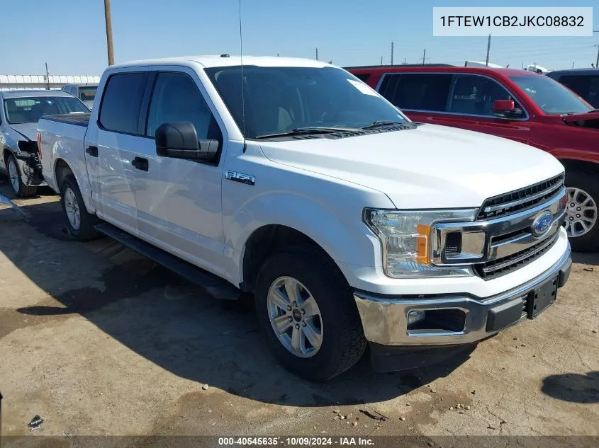 2018 Ford F-150 Xlt VIN: 1FTEW1CB2JKC08832 Lot: 40545635