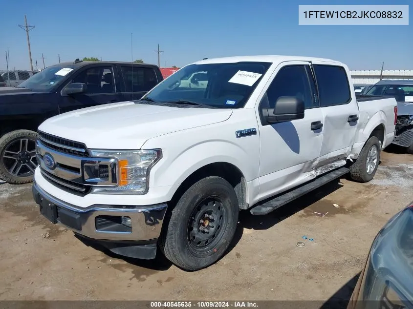 2018 Ford F-150 Xlt VIN: 1FTEW1CB2JKC08832 Lot: 40545635