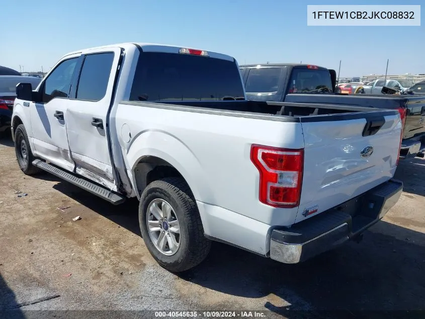 2018 Ford F-150 Xlt VIN: 1FTEW1CB2JKC08832 Lot: 40545635