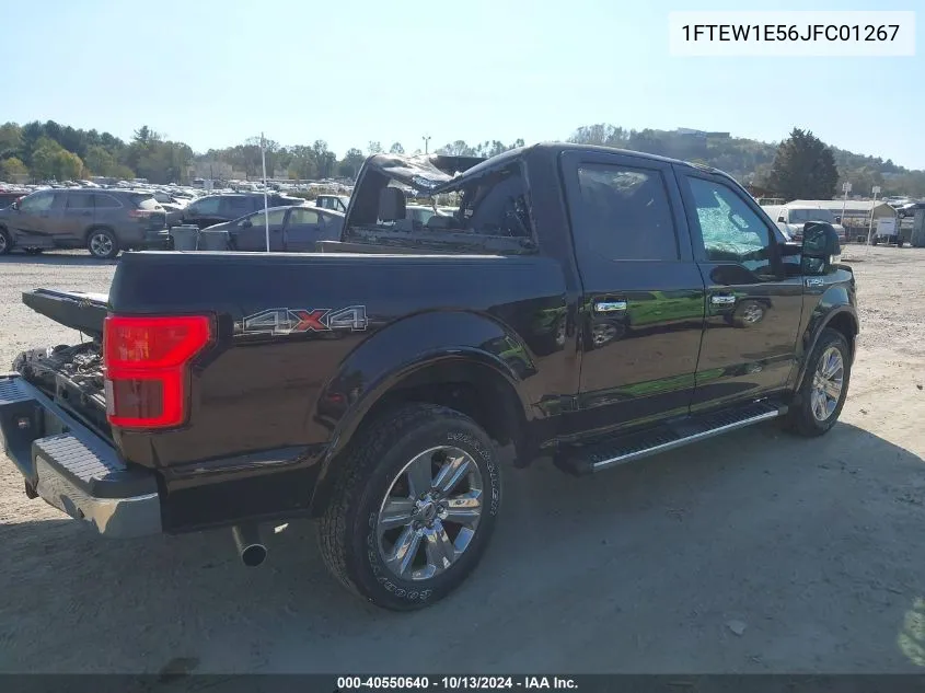 2018 Ford F-150 Lariat VIN: 1FTEW1E56JFC01267 Lot: 40550640