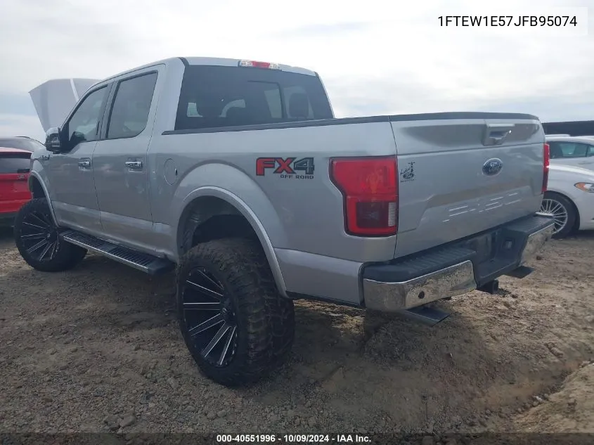 1FTEW1E57JFB95074 2018 Ford F-150 Lariat