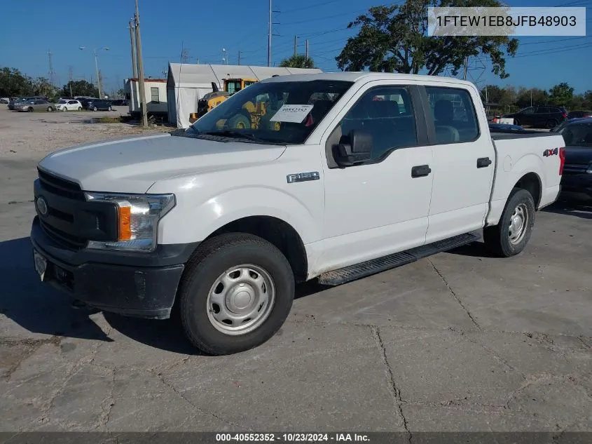 2018 Ford F-150 Xl VIN: 1FTEW1EB8JFB48903 Lot: 40552352