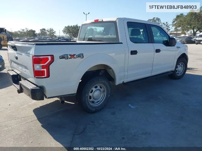 2018 Ford F-150 Xl VIN: 1FTEW1EB8JFB48903 Lot: 40552352