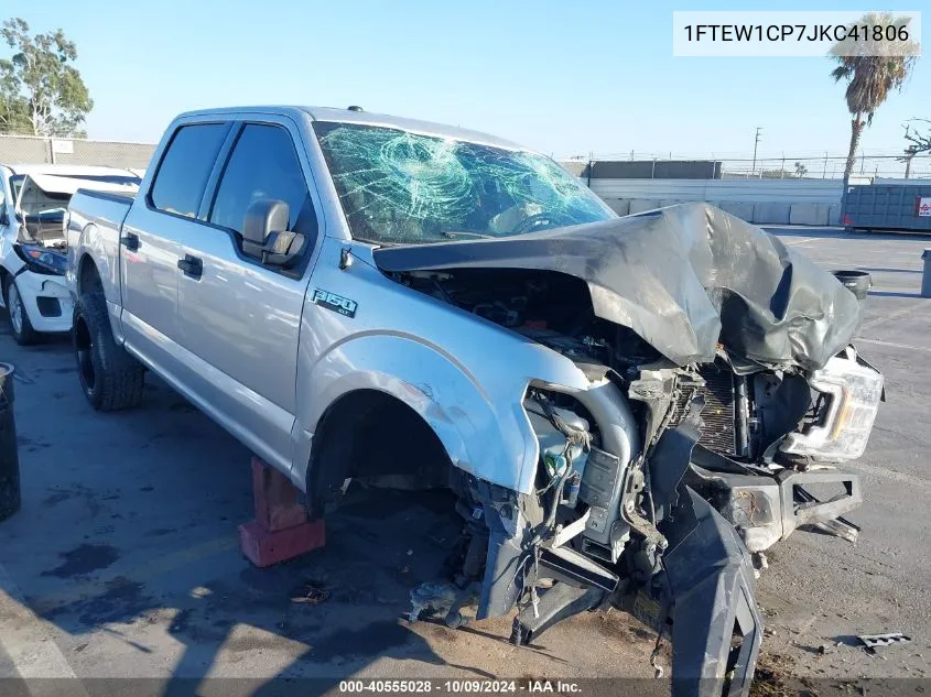 1FTEW1CP7JKC41806 2018 Ford F-150 Xlt