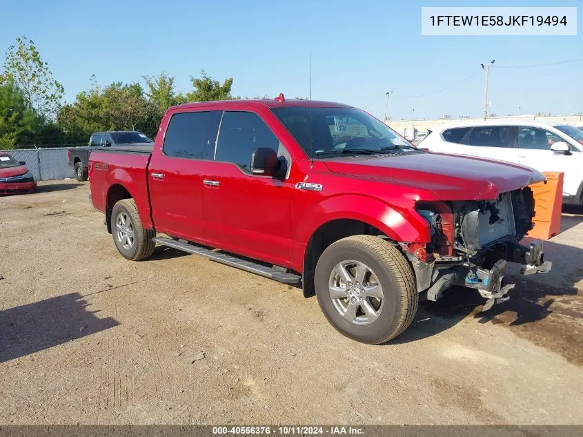 2018 Ford F-150 Xlt VIN: 1FTEW1E58JKF19494 Lot: 40556376