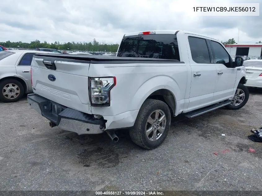 2018 Ford F-150 Xlt VIN: 1FTEW1CB9JKE56012 Lot: 40558127