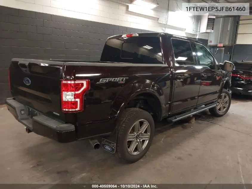 2018 Ford F-150 Xlt VIN: 1FTEW1EP5JFB61460 Lot: 40559064