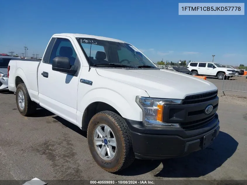 1FTMF1CB5JKD57778 2018 Ford F-150 Xl