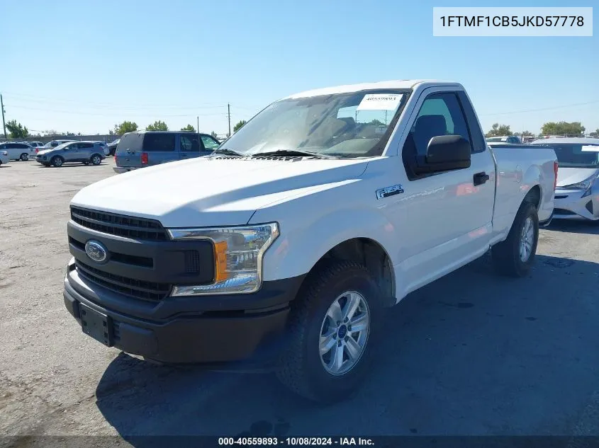 1FTMF1CB5JKD57778 2018 Ford F-150 Xl