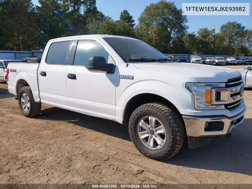 2018 Ford F-150 Xlt VIN: 1FTEW1E5XJKE93982 Lot: 40563288